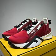 Fendi Nylon Low Top Red White - 1