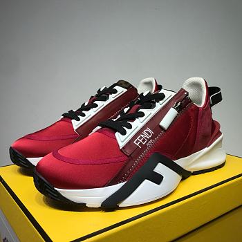 Fendi Nylon Low Top Red White