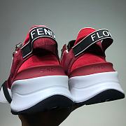 Fendi Nylon Low Top Red White - 4