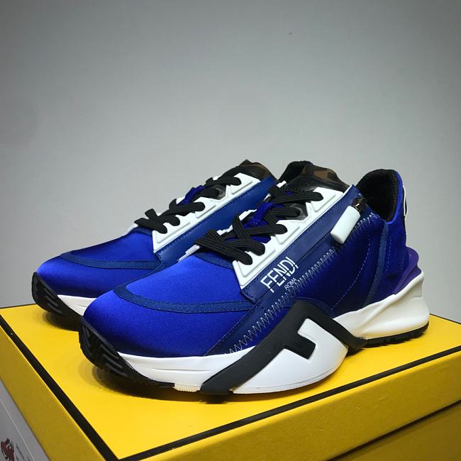 Fendi Nylon Low Top Blue White - 1