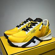 Fendi Nylon Low Top Yellow Black White - 1