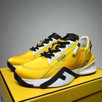 Fendi Nylon Low Top Yellow Black White