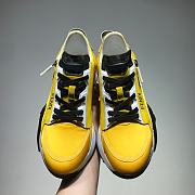 Fendi Nylon Low Top Yellow Black White - 5