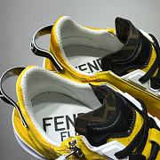 Fendi Nylon Low Top Yellow Black White - 2