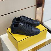 Fendi Leather Low Top Triple Black 7E1374ABNSF0ABB - 1