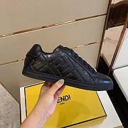 Fendi Leather Low Top Triple Black 7E1374ABNSF0ABB - 3