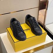 Fendi Leather Low Top Triple Black 7E1374ABNSF0ABB - 2