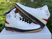 Air Jordan 2 Retro High SP Off-White White Red Custom - 2