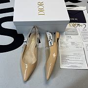 J'ADIOR SLINGBACK BALLERINA FLAT Nude Patent Calfskin KCB384VNR_S12U - 1