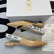 J'ADIOR SLINGBACK BALLERINA FLAT Nude Patent Calfskin KCB384VNR_S12U - 4