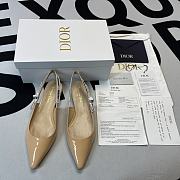 J'ADIOR SLINGBACK BALLERINA FLAT Nude Patent Calfskin KCB384VNR_S12U - 5