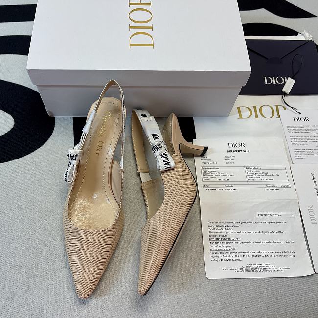 J'ADIOR SLINGBACK PUMP Nude Technical Fabric KCC200TFL_S21U - 1