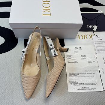 J'ADIOR SLINGBACK PUMP Nude Technical Fabric KCC200TFL_S21U