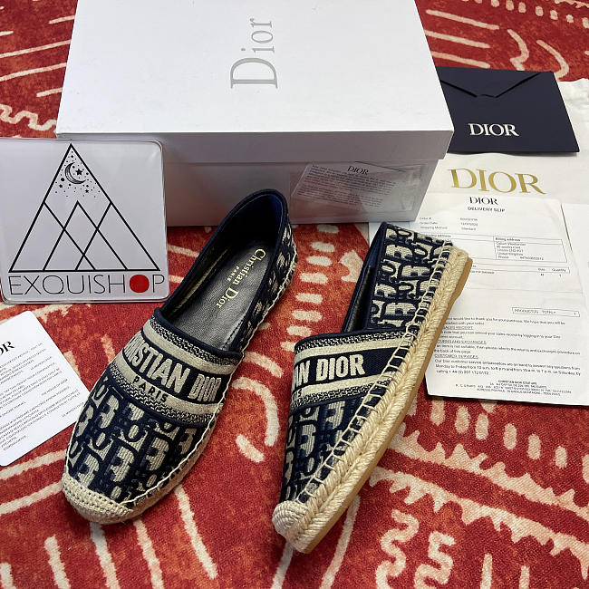 DIOR GRANVILLE ESPADRILLE Deep Blue   KDB585OBE_S56B - 1