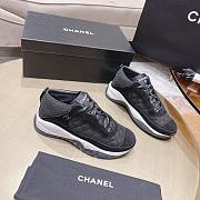 Chanel Low Fabric & Suede Calfskin Black  - 5