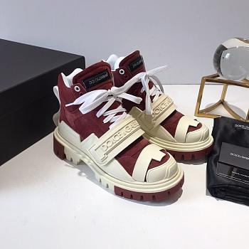 D&G Sneaker High Top Red White