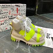 D&G Sneaker High Top  White Light Green  - 1