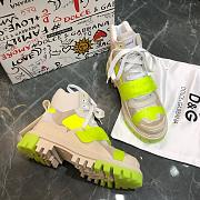 D&G Sneaker High Top  White Light Green  - 5