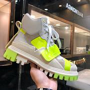 D&G Sneaker High Top  White Light Green  - 4