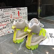 D&G Sneaker High Top  White Light Green  - 3