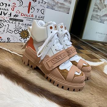 D&G Sneaker High Top Nude