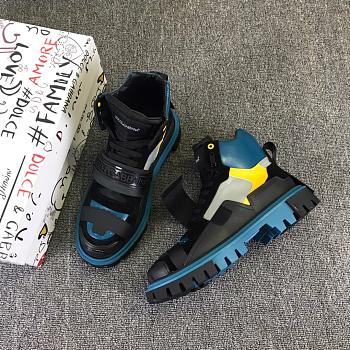 D&G Sneaker High Top Black Blue