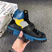 D&G Sneaker High Top Black Blue - 5