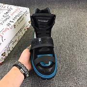 D&G Sneaker High Top Black Blue - 4