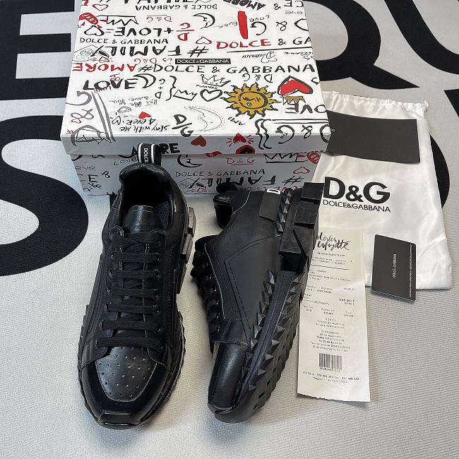 D&G Super King Sneaker Low Black  - 1