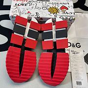 D&G Super King Sneaker Low Black Red  - 4