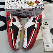 D&G Super King Sneaker Low Black Red  - 2