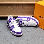 Louis Vuitton Trainer White Purple - 3