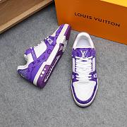 Louis Vuitton Trainer White Purple - 4