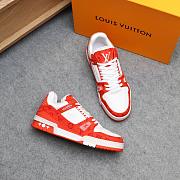 Louis Vuitton Trainer Red White - 3