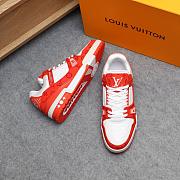 Louis Vuitton Trainer Red White - 4