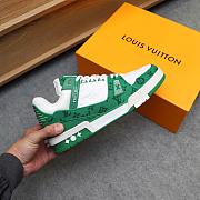 Louis Vuitton Trainer White Green  - 2