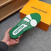 Louis Vuitton Trainer White Green  - 3