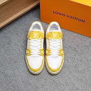 Louis Vuitton Trainer Yellow Monogram Denim White 1A9JHB / 1A9JHF - 2