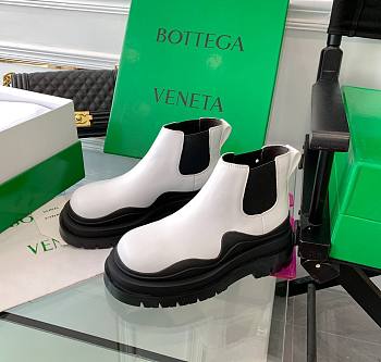 Bottega Boots High Black White