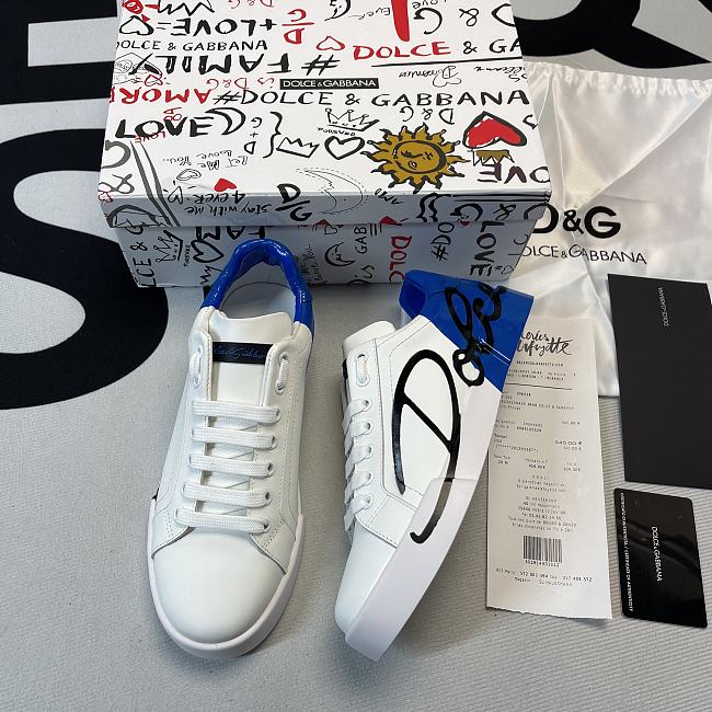 D&G Super  Low White Blue  - 1