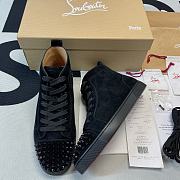 Christian Louboutin High Top Suede Black - 1