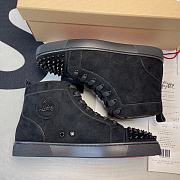 Christian Louboutin High Top Suede Black - 5