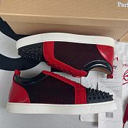 Christian Louboutin Low Top Black Red - 4