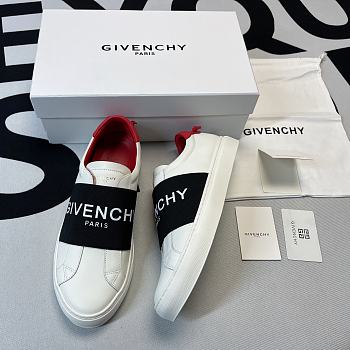 Givenchy Leather Laxtex Band  Black Red White