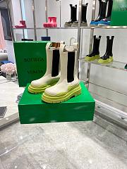 Bottega Boots High Top White Green Soles - 1