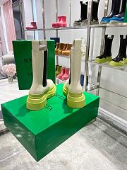 Bottega Boots High Top White Green Soles - 4