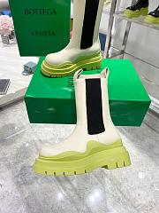 Bottega Boots High Top White Green Soles - 5