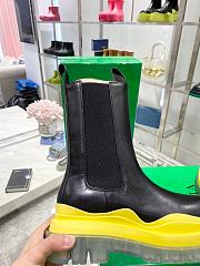 Bottega Boots High Top Black Yellow Clear Soles - 2