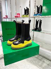 Bottega Boots High Top Black Yellow Clear Soles - 1