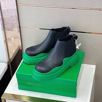 Bottega Boots High Black Green 